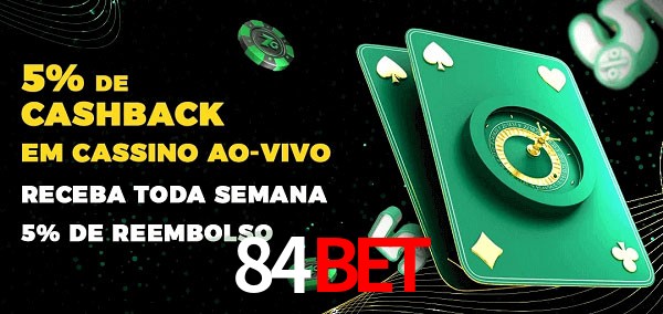 Promoções do cassino ao Vivo 84BET